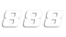 One Series Numbers White | 43100776
