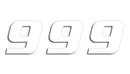 One Series Numbers White | 43100777