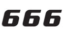 One Series Numbers Black | 43100784