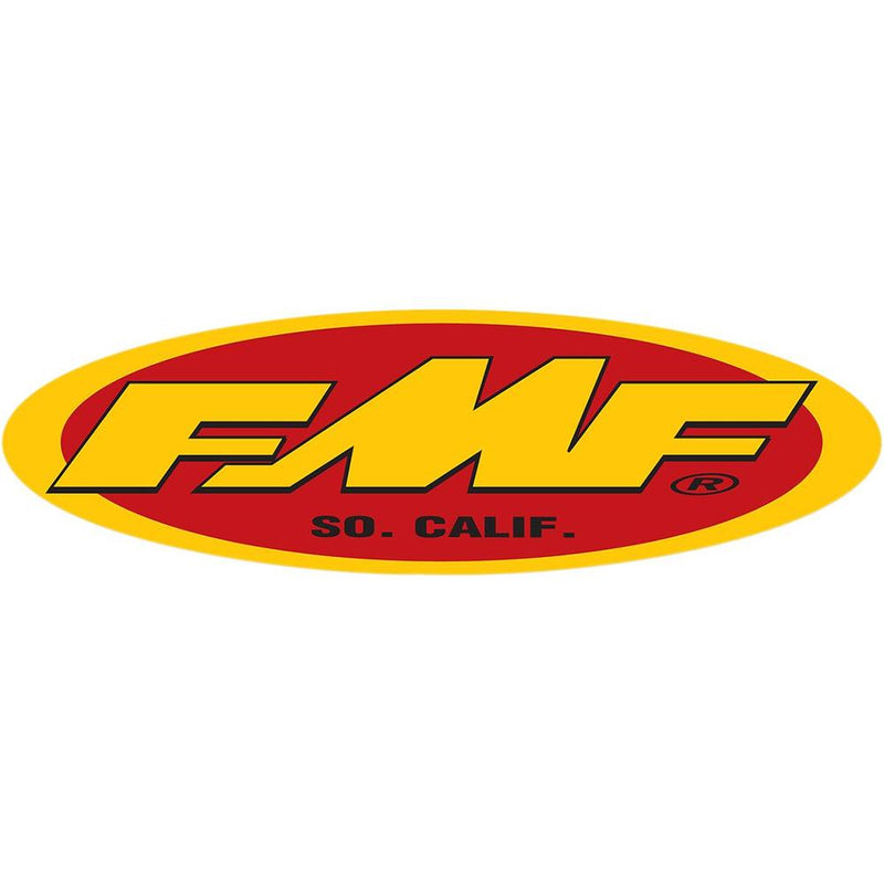 FMF Oval Promotion Sticker Yellow / Red