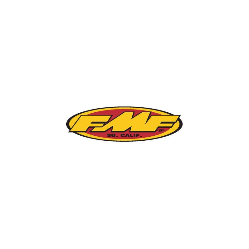 FMF Oval Jersey Sticker Yellow / Red