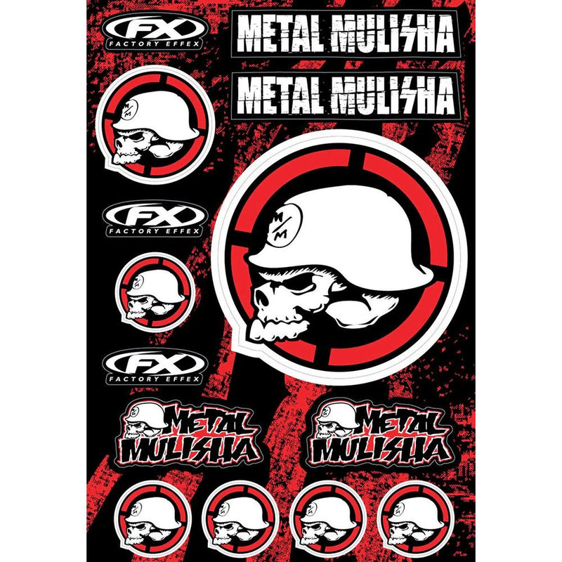 Factory Effex Decal Sheet Black / Red / White