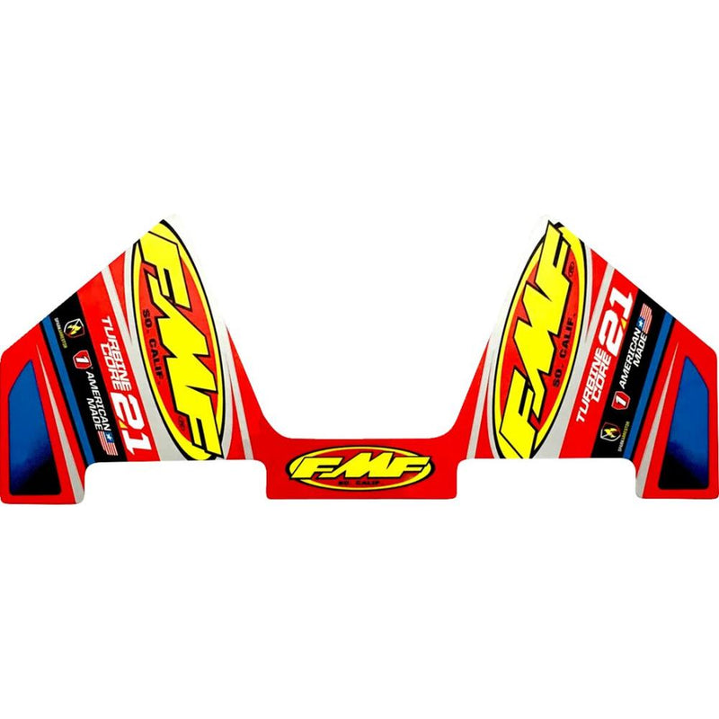 FMF Decal Replacement Turbinecore 2.1 Wrap Mylar Blue / Yellow