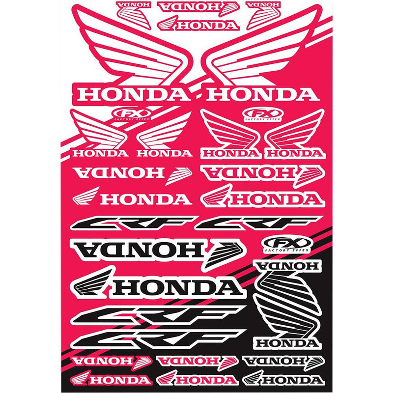 Factory Effex Sticker Sheet Black / Red / White