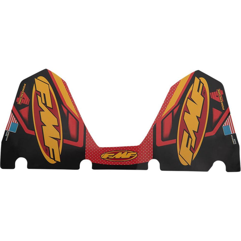 FMF Powercore 4 Exhaust Replacement Decal Black / Red / Yellow