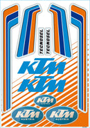 Sticker Sheet Blue / Orange / White - 35 CM