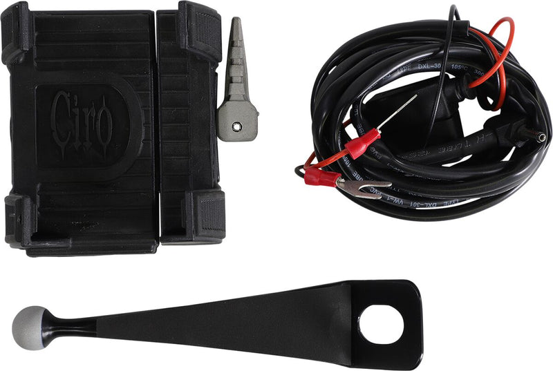 Smartphone/GPS Holder With Charger Black For Harley Davidson FLHT 1750 ABS 2019-2022