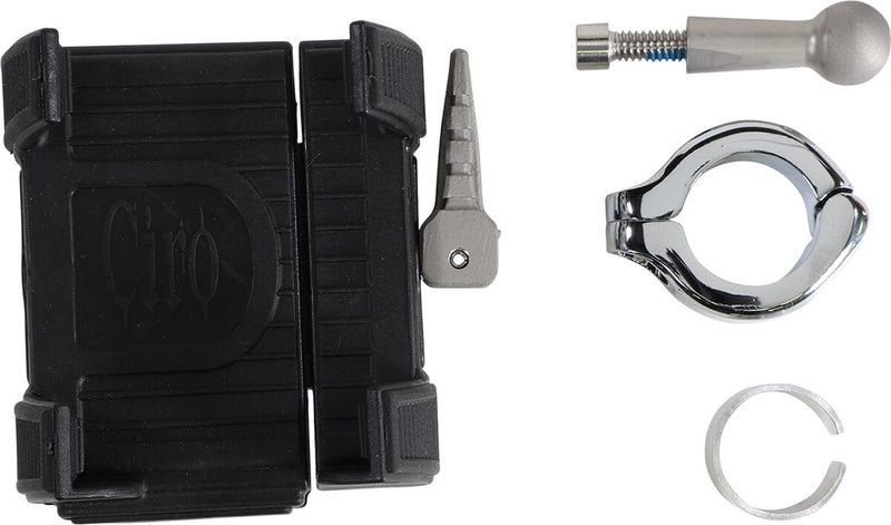 Smartphone/GPS Holder With Mount Chrome - 22 MM - 26 MM