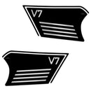 3D Motorcycle Stickers Tank Sides Black For Moto Guzzi V7 2021>Current