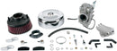 HSR Smoothbore Carburetor Total Kit Black / Chrome / Natural / Red For Harley Davidson FLHR 1450 1999-2006 - 45.00 MM