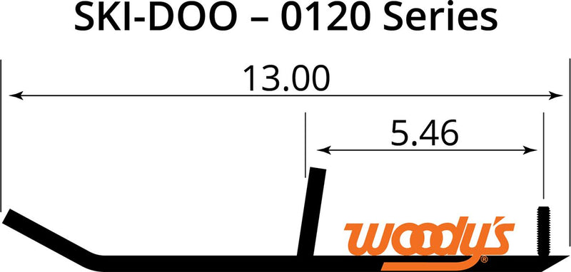 Wear Bars for Mini Sleds Black For Ski-Doo MINI Z 120 1998-2007