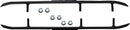 Extender Trail III Flat-Top Wear Bars Black For Ski-Doo (BRP) SUMMIT 500 1996 - 9.70 MM