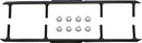 Extender Trail III Flat-Top Wear Bars Black For Arctic Cat BEARCAT 2000 2015-2018 - 9.70 MM