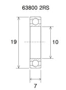 Max Bearing - 10 X 19 X 7 MM