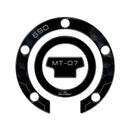 3D Motorcycle Stickers - Fuel Cap Black Yamaha MT-07 2021>2024