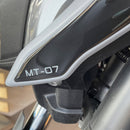 3D Motorcycle Stickers - Frontal Area For Yamaha MT-07 2021>2024
