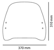 Trafic Screen Light Smoke For Suzuki Avenis 125i 2021-Current
