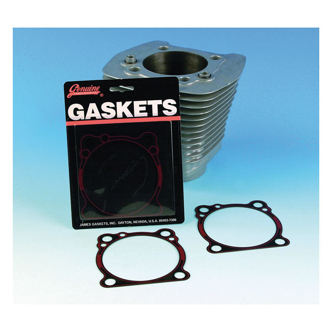 Rubber Coated Metal Gasket Set Cylinder Base - 0.022" For 84-99 B.T. Excl. Twin Cam