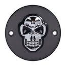 Black & Chrome Skull Point CVR Horizontal For 70-99 B.T.