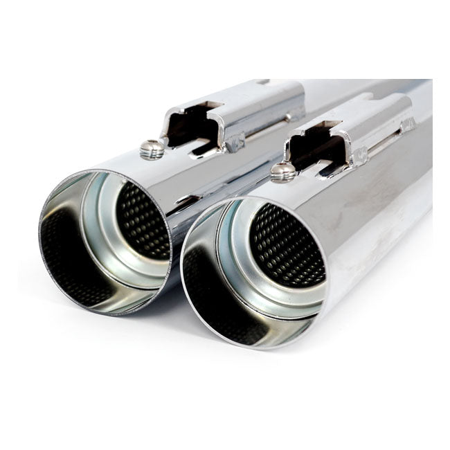X-Force Touring Muffler Set 28" Long Chrome For 95-16 FLT/Touring