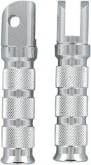 Anodized-Aluminum Footpegs Anodized / Silver For Honda CBR 1000 F