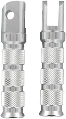 Anodized-Aluminum Footpegs Anodized / Silver For Yamaha FZR 1000