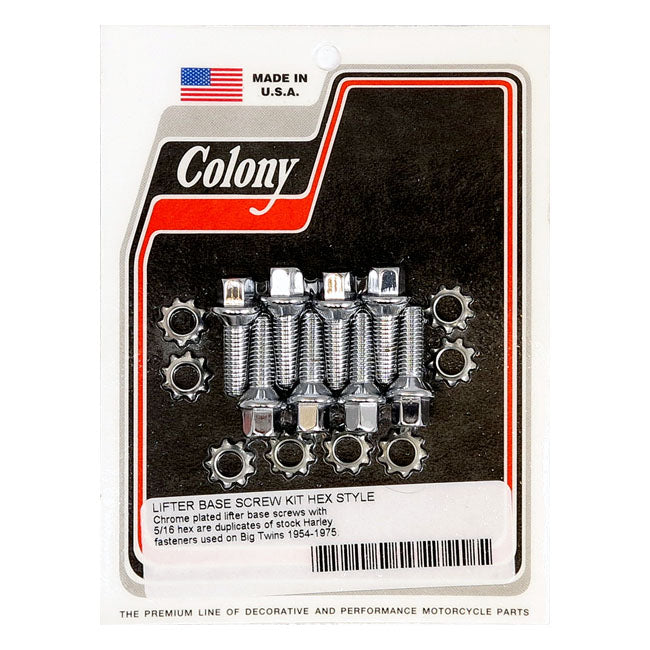 Tappet Block Mount Kit OEM Style Chrome For L53-E76 B.T.