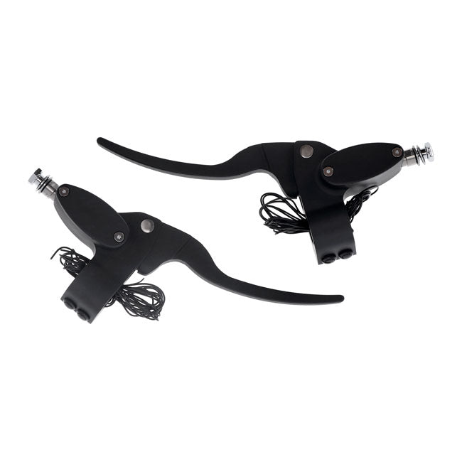 Custom Handlebar Control Kit Hydraulic Clutch Matte Black With 4 Switches