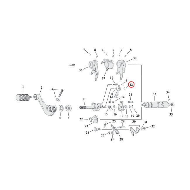 Retaining Ring Shifter Pawl