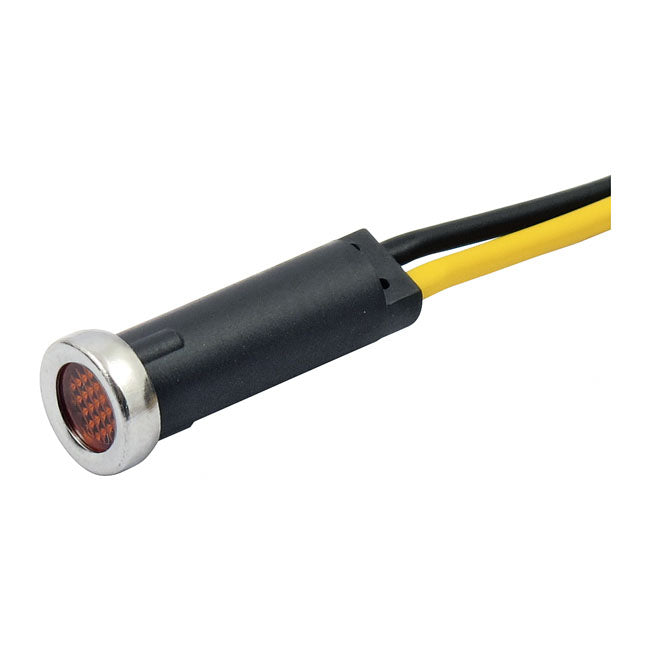 Custom 5/16 Inch Led Indicator Light Amber Lens