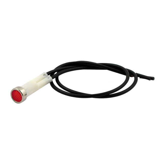 3/8 Indicator Light Red No Symbol 87-90 FXRS