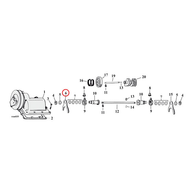 Shifter Fork 1-2 Counter Shaft 503770