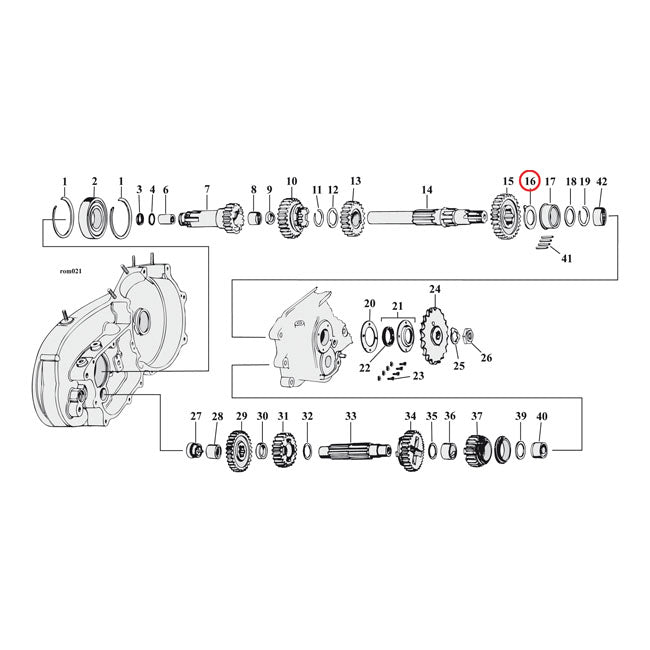 Thrust Washer Mainshaft Right 070 Inch For 52-E84 XL