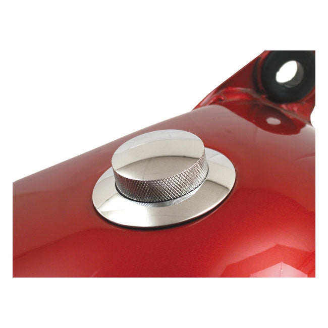 Gas Cap Pop-Up Vented Chrome For 83-95 H-D