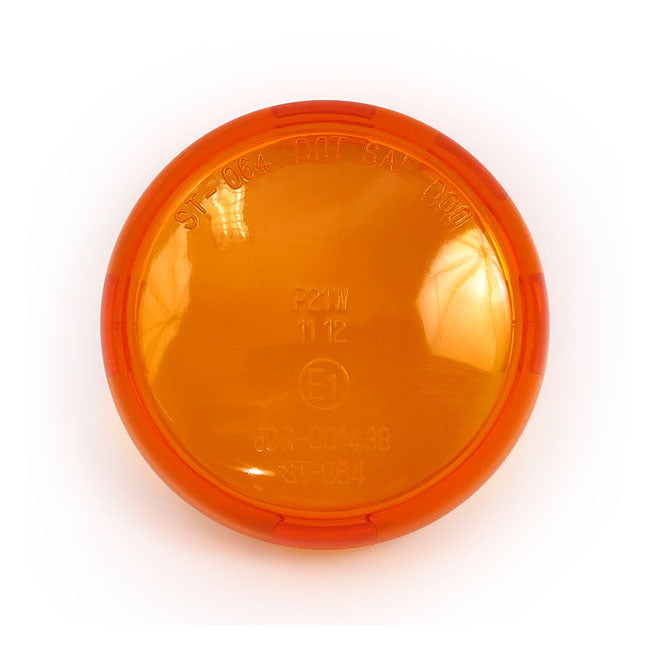 Turn Signal Lens Bullet Amber 00-24 H-D