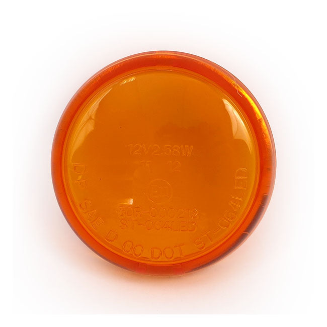 Turn Signal Lens Bullet Amber 02-17 V-Rod