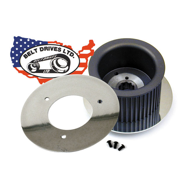 Alternator Cover Plate Polished For 70-06 B.T.