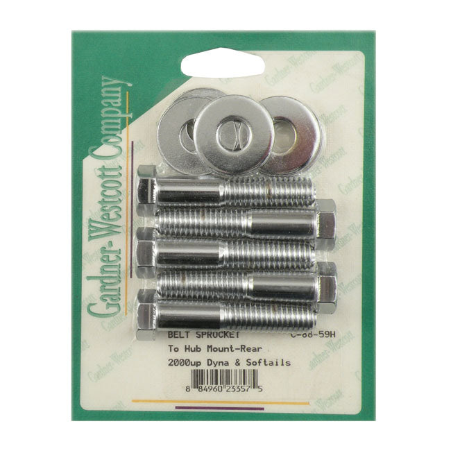 Rear Belt Pulley Mount Kit Hex Chrome