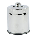 MCS Spin-On Oil Filter With Top Nut Chrome For 02-17 V-Rod NU