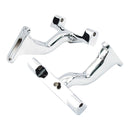 Mount Bracket Passenger Floorboard Raised Chrome For 93-26 FLT/Touring