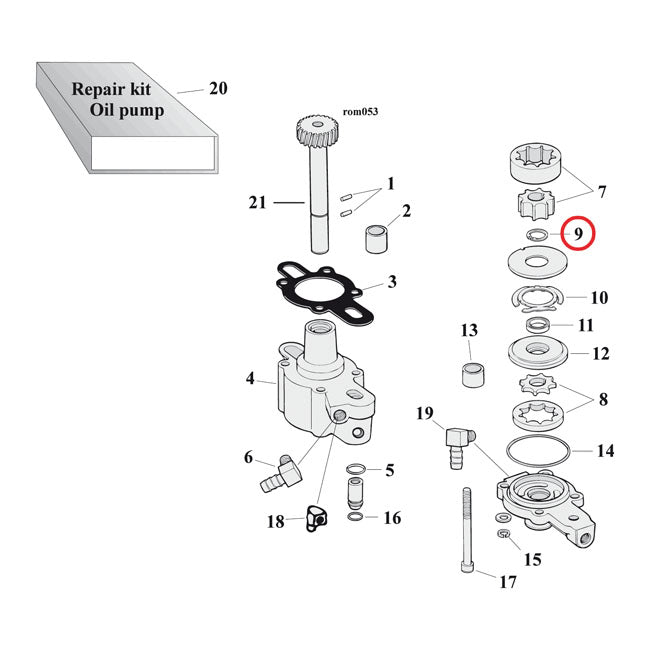 Retaining Rings 77-90 XL Sportster