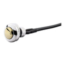 Smooth Push Button Switch Two-Tone Stainless/Brass