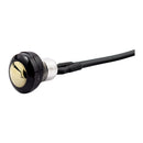 Smooth Push Button Switch Two-Tone Black/Brass