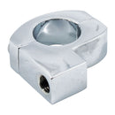 Metric Mirror Clamp M10 X 125 Thread Chrome For 1 Inch / 25.4mm diameter handlebars