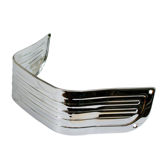 Lower Front Fender Trim Ribbed For 80-13 Touring Chrome