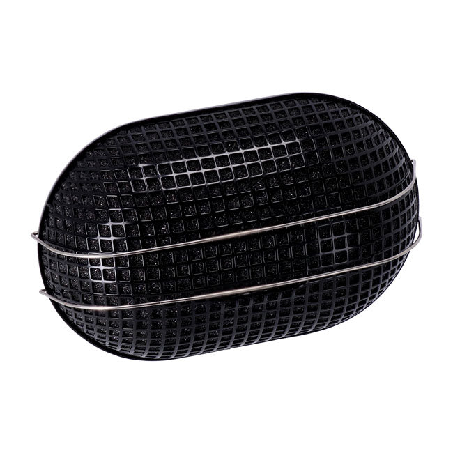 Breather Style Air Cleaner Assembly Oval Black For 66-88 BT