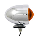 Bullet Marker Light Chrome Amber Lens Sf Stud Mount
