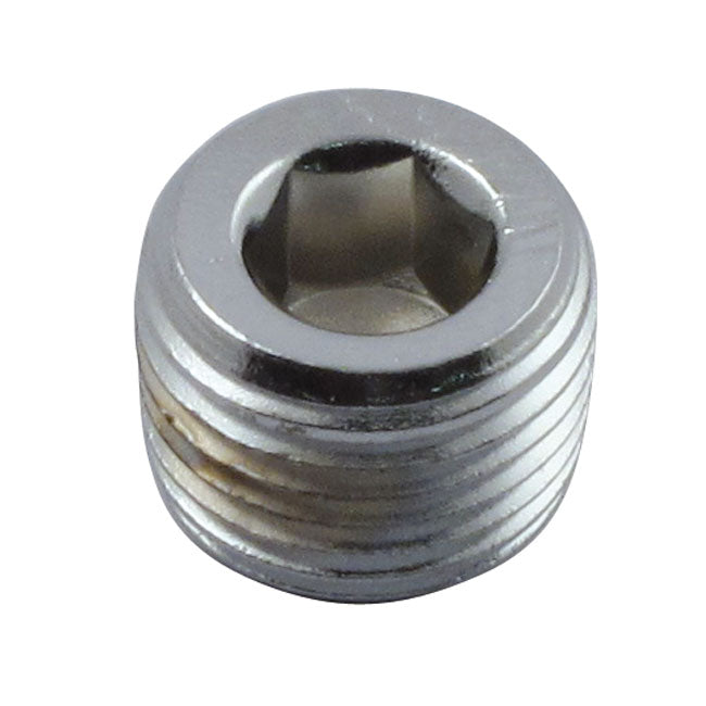 Allen Pipe Plug Chrome 1/8-27 NPT