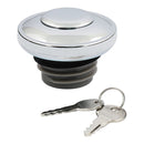 Gas Cap Vented With Lock Chrome For 96-18 H-D NU
