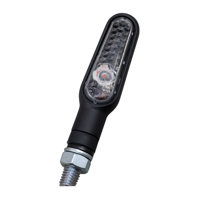 D-Light Mini Led Turn Signal Set Black Clear Lens